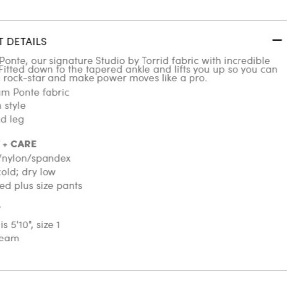 Torrid size 3 Premium Ponte Stretch Pull-On Pixie Pant - Red Plaid - Picture 5 of 8